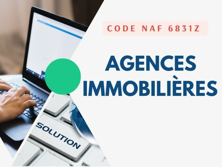 Code NAF 6831Z - Agences Immobilières